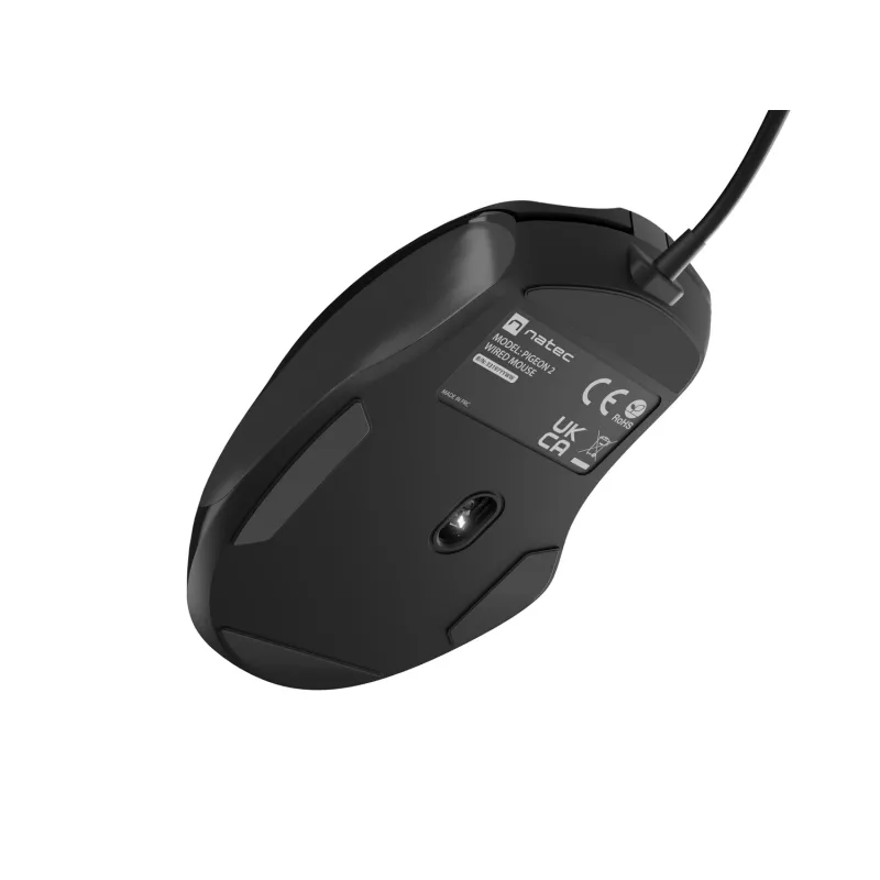 Laidinė optinė pelė NATEC NMY-2047 USB Type-A, 4000 DPI, 6 mygtukai, dešiniarankiams, apšvietimas