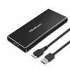 M.2 SATA SSD korpusas QOLTEC 51854 USB 3.0 be įrankių