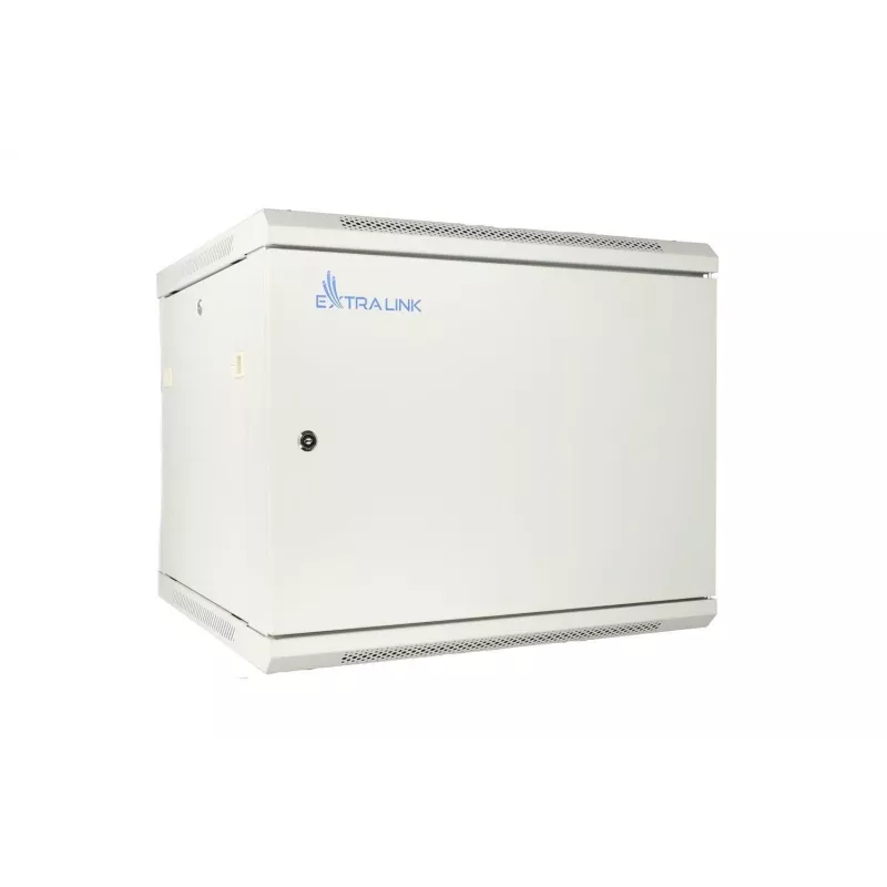 Extralink 9U 600x600 ASP pilka sieninė spinta, metalinės durys