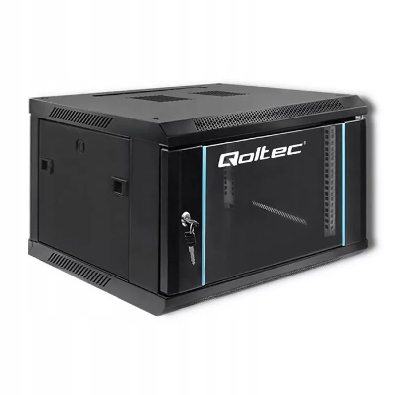 19 colių stovo spinta QOLTEC 54465 plieninė konstrukcija 12U