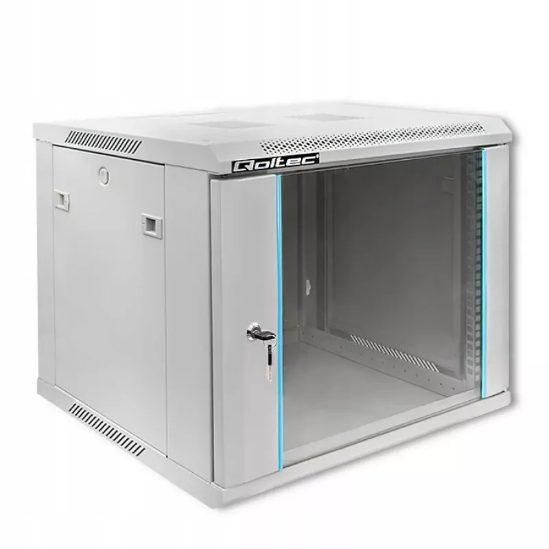 Stovo spinta QOLTEC 19 colių 9U 600x500x600 sieninė arba ant grindų montuojama serverio korpusas