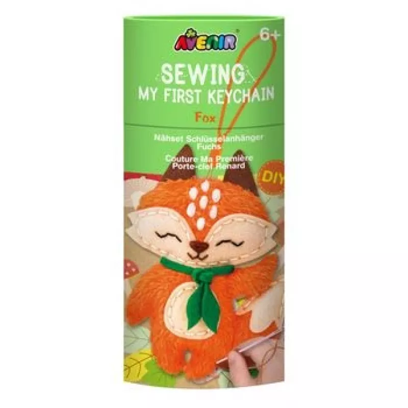 Craft Kit MG — Sew a Keychain Fox (Uszyj brelok do kluczy - Lis) DIY rinkinys