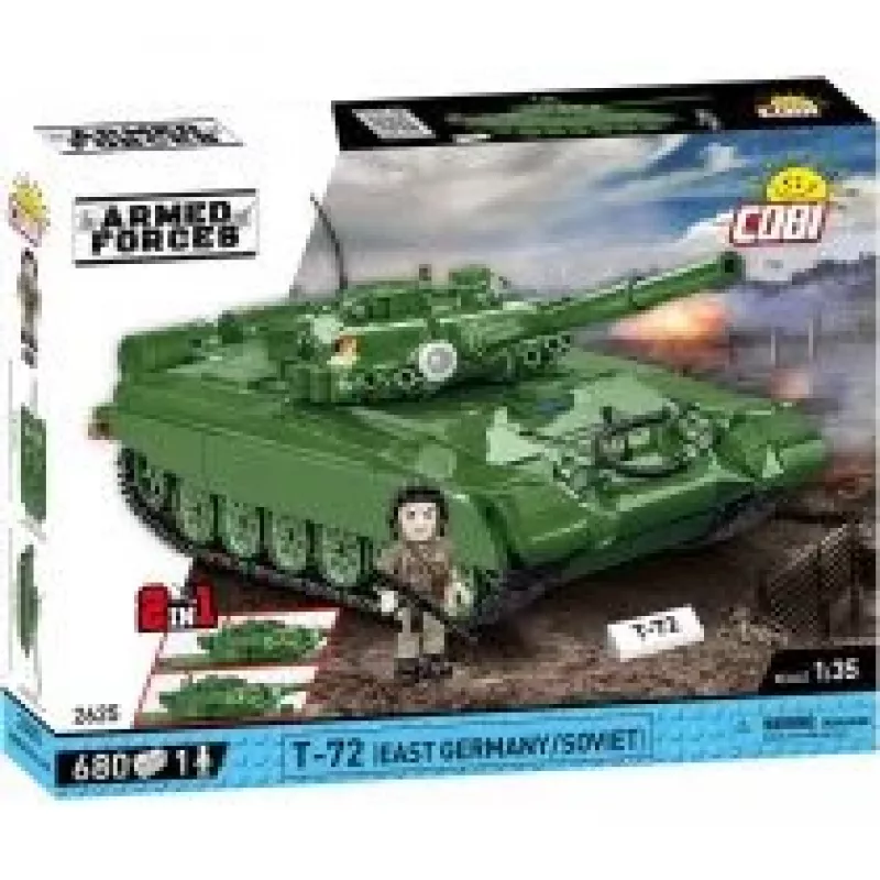 Statybinis rinkinys COBI T-72 Rytų Vokietija / Sovietų Sąjunga 680 dalių