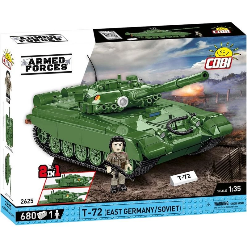 Statybinis rinkinys COBI T-72 Rytų Vokietija / Sovietų Sąjunga 680 dalių