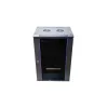 Sieninis stovas Extralink Rackmount cabinet 15U 600x450 juodas su raktiniu užraktu ir montavimo bėgiais
