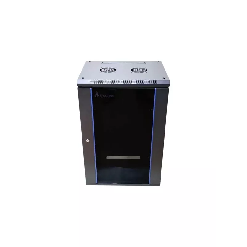 Sieninis stovas Extralink Rackmount cabinet 15U 600x450 juodas su raktiniu užraktu ir montavimo bėgiais