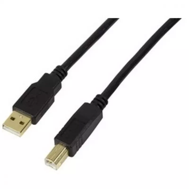 USB kabelis LogiLink UA0264 USB 2.0 10 m USB A USB B juodas