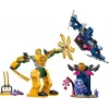 LEGO NINJAGO Arin mūšio mecha veiksmo figūrėlė, ninja žaislas berniukams, mergaitėms ir vaikams nuo 4 metų, Dragons Rising rinkinys su Arin minifigūrėle ir mini Kata