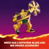 LEGO NINJAGO Arin mūšio mecha veiksmo figūrėlė, ninja žaislas berniukams, mergaitėms ir vaikams nuo 4 metų, Dragons Rising rinkinys su Arin minifigūrėle ir mini Kata
