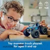 Konstruktorius LEGO City 60402 Mėlynas monstriškasis sunkvežimis su didelėmis padangomis, 148 dalys, 1 minifigūrėlė, amžius 5+