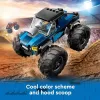 Konstruktorius LEGO City 60402 Mėlynas monstriškasis sunkvežimis su didelėmis padangomis, 148 dalys, 1 minifigūrėlė, amžius 5+