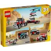 LEGO Creator 2-in-1 Flatbed Truck with Helicopter set 31146, keičiama konstrukcija vaikams