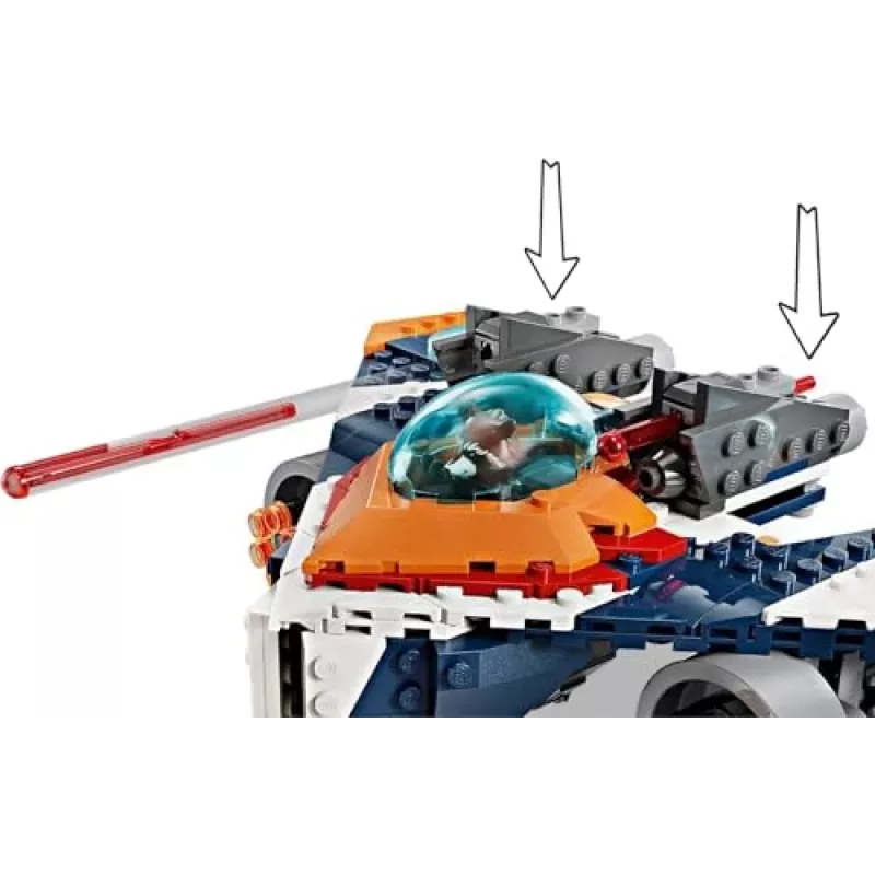Konstruktorius LEGO Marvel Super Heroes Raketos Erdvėlaivis 76278 — Raketos ir Ronano rinkinys