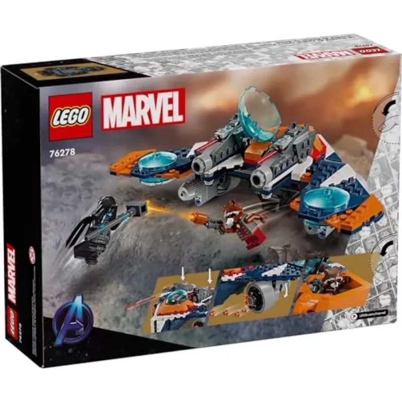 Konstruktorius LEGO Marvel Super Heroes Raketos Erdvėlaivis 76278 — Raketos ir Ronano rinkinys