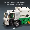 Konstruktorius LEGO Technic Mack LR elektrinis šiukšliavežis 42167 — 503 detalės, motorizuotas, dydis 230×80×90 mm