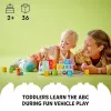 Konstruktorius LEGO DUPLO 10421 ABC sunkvežimis, 36 dalys, 2 minifigūrėlės, nuo 2 metų, matmenys 110×140×70 mm
