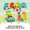 Konstruktorius LEGO DUPLO 10421 ABC sunkvežimis, 36 dalys, 2 minifigūrėlės, nuo 2 metų, matmenys 110×140×70 mm