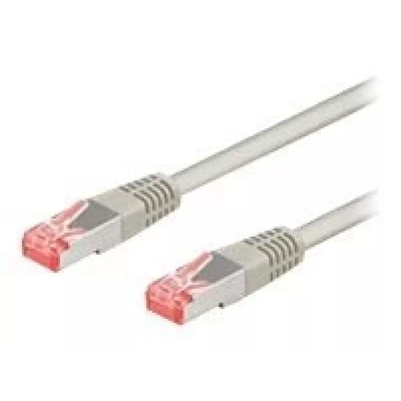 Wentronic Goobay CAT 6 komutacinis kabelis, S/FTP (PiMF), pilkas, 10 m - LSZH be halogenų, varis (50891)