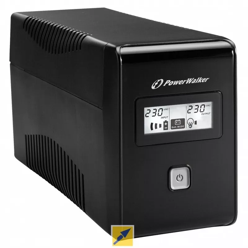 PowerWalker VI 850 LCD nepertraukiamo maitinimo šaltinis (UPS) line-interactive 0,85 kVA 480 W