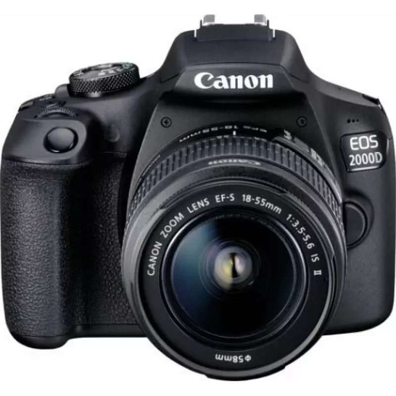 Canon EOS 2000D BK 18-55 IS II EU26 SLR fotoaparato komplektas 24,1 MP CMOS 6000 x 4000 pikselių juoda