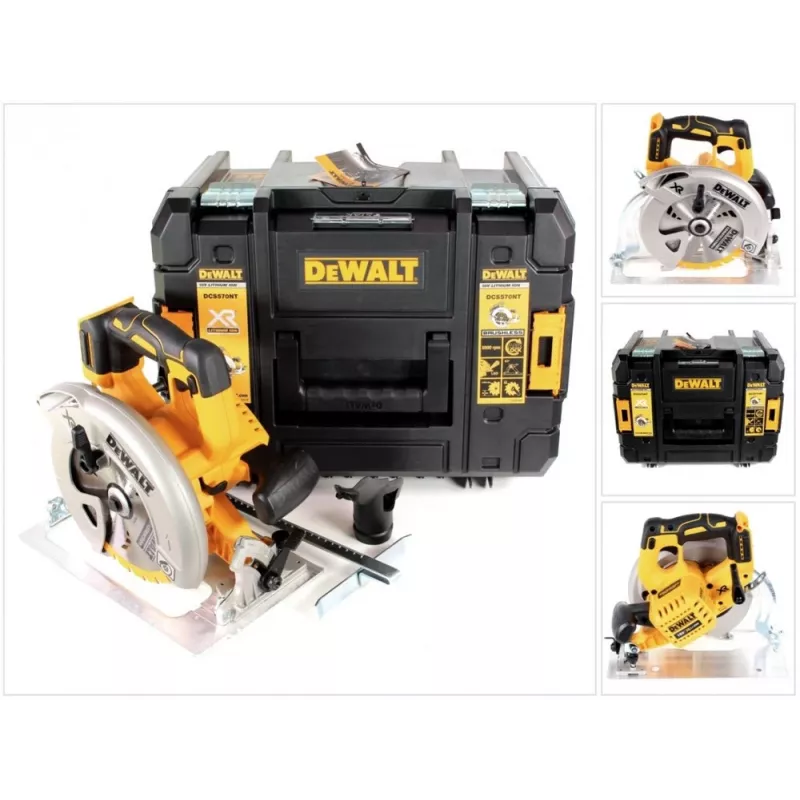DeWALT DCS570NT-XJ nešiojamasis diskinis pjūklas 18,4 cm juodas, geltonas 5500 aps./min.