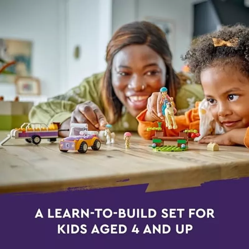 LEGO Friends Arklys ir Ponių Priekaba Gyvūnų Žaislų Rinkinys 42634