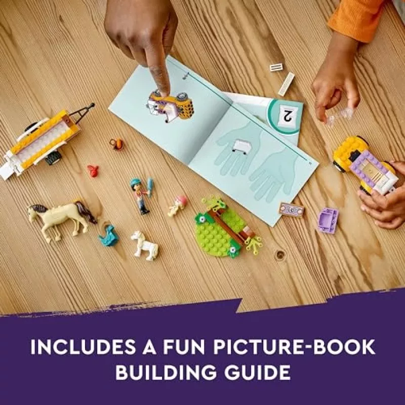 LEGO Friends Arklys ir Ponių Priekaba Gyvūnų Žaislų Rinkinys 42634
