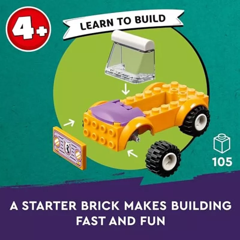 LEGO Friends Arklys ir Ponių Priekaba Gyvūnų Žaislų Rinkinys 42634