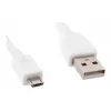 Gembird Cablexpert - USB kabelis - Micro-USB tipo B (kištukas) į USB (kištukas) - 1 m - formuotas - baltas (CCP-MUSB2-AMBM-W-1M)