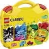 LEGO 10713 Classic Creative Suitcase Toy Storage Case su įvairiaspalviais statybiniais kubeliais, dovana vaikams nuo 4 metų