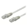 Wentronic Goobay CAT 6 jungiamasis kabelis, U/UTP, pilkas, 3 m - CCA vario mišinys (68409)