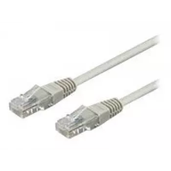 Wentronic Goobay CAT 6 komutacinis kabelis, U/UTP, pilkas, 3 m - CCA vario mišinys (68409)