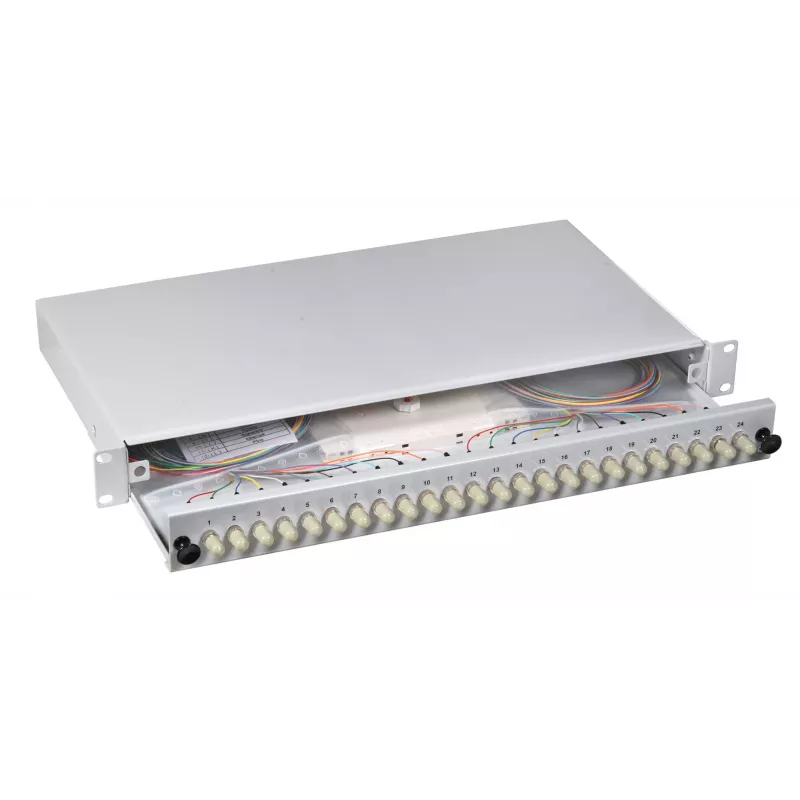EFB Elektronik sandūros dėžutė ST 50/125u OM2, neišplečiama, 12 kiaulių uodegėlių / 12 jungčių (B70006.12)