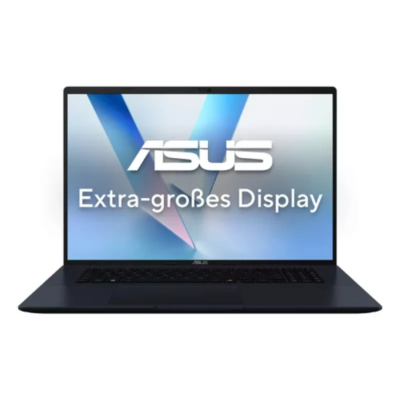 ASUS Vivobook 18 M1807HA-S8027 nešiojamas kompiuteris, AMD Ryzen 7 260, 18 colių WUXGA, 16GB DDR5, 512GB SSD, be OS, vokiška QWERTZ klaviatūra