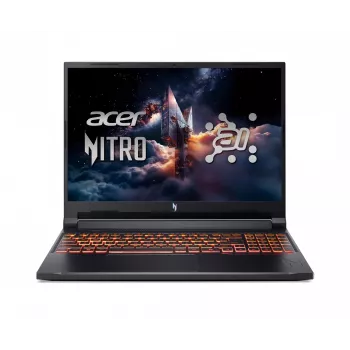 Acer Nitro V 16 AI ANV16-42 žaidimų nešiojamas kompiuteris - 16 inch WUXGA IPS 165Hz, AMD Ryzen 7 8845HS, 16GB DDR5, 1TB PCIe SSD, NVIDIA GeForce RTX 5070, Windows 11 Home, Obsidian Black