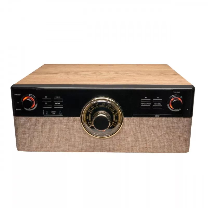 AKAI ATT-300CC Belt-Drive Patefonas su USB ir įmontuotu fono stiprintuvu, juodas