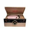AKAI ATT-300CC Belt-Drive Patefonas su USB ir įmontuotu fono stiprintuvu, juodas