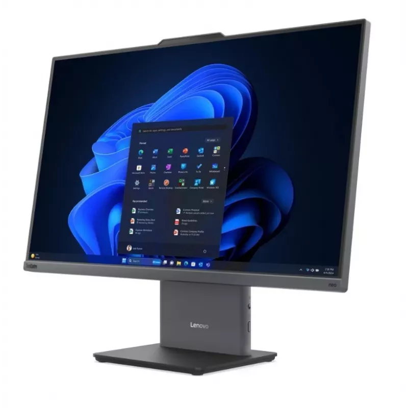 Lenovo ThinkCentre neo 50a 24 Gen 6 13QH000GPB kompiuteris „viskas viename“, Intel Core Ultra 5 226V, 23,8 colio Full HD, 16GB LPDDR5X, 512GB SSD, Windows 11 Pro