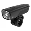 ANSMANN 1600-0524 LED priekinis dviračio žibintas, 500 liumenų, 50 liuksų, 2600 mAh, 2 W, juodas