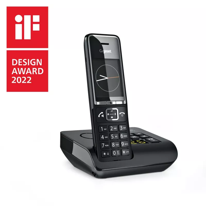 Gigaset Comfort 550A belaidis telefonas su atsakikliu, juodas