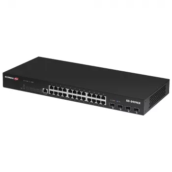 Edimax GS-5424LX 28 prievadų Gigabit Web Smart Switch su 4 x 10GbE SFP+ prievadais