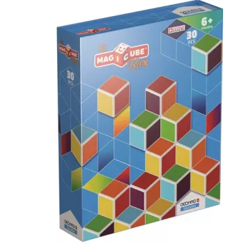 Geomag MagiCube GM120 Magnetiniai statybiniai blokeliai, 30 vnt., įvairiaspalviai, kvadratiniai, unisex, vaikams nuo 1,5 m.