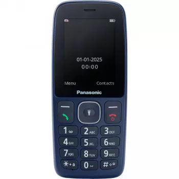 Panasonic KX-TF400EXC Blue Feature Phone with Large Buttons and SOS Button