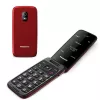 PANASONIC KX-TU410EXR Clamshell Mobilusis Telefonas - Raudonas