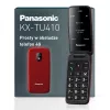 PANASONIC KX-TU410EXR Clamshell Mobilusis Telefonas - Raudonas