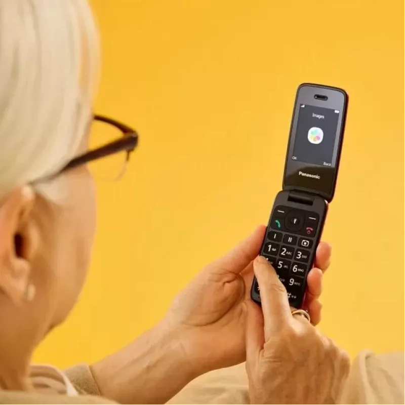 Panasonic KX-TU410EXB Mobilus telefonas sulankstomas juodas