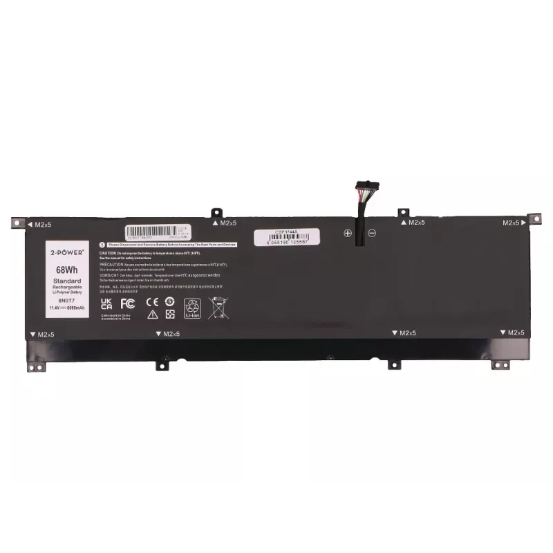 2-Power Main Battery Pack, skirta Dell XPS 15 9575 2-in-1 - 68 Wh