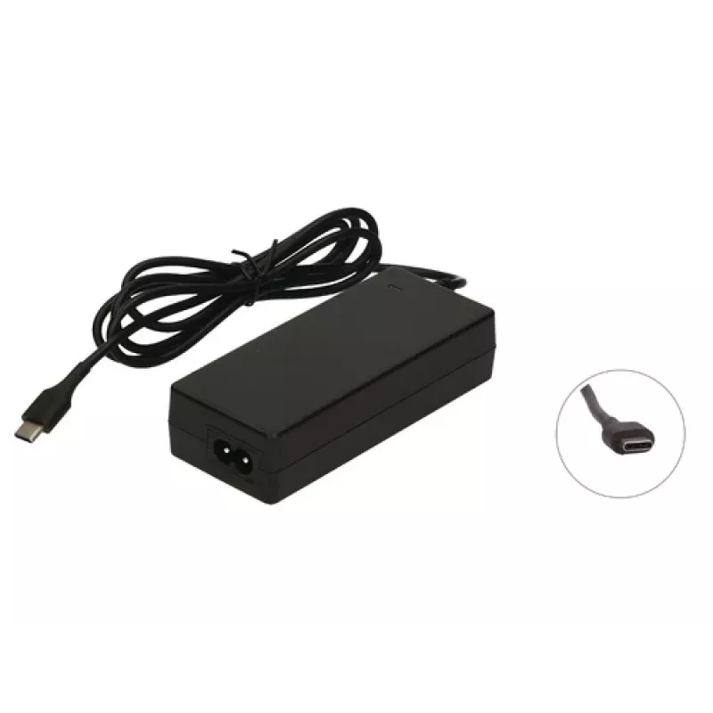 2-POWER PSA Parts CAA0744G 65W kintamosios srovės maitinimo adapteris, skirtas Lenovo nešiojamam kompiuteriui - juoda