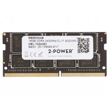 2-POWER MEM5504B 16 GB DDR4 2400 MHz SODIMM nešiojamojo kompiuterio RAM modulis
