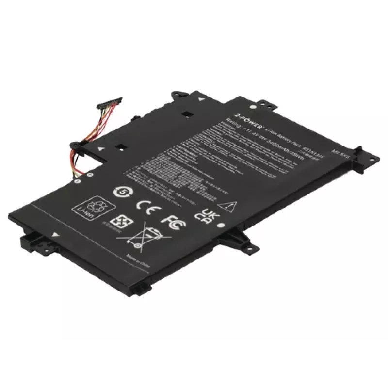 2-Power pagrindinis akumuliatoriaus paketas, skirtas Asus Transformer Book Flip TP500LA - 3400 mAh
